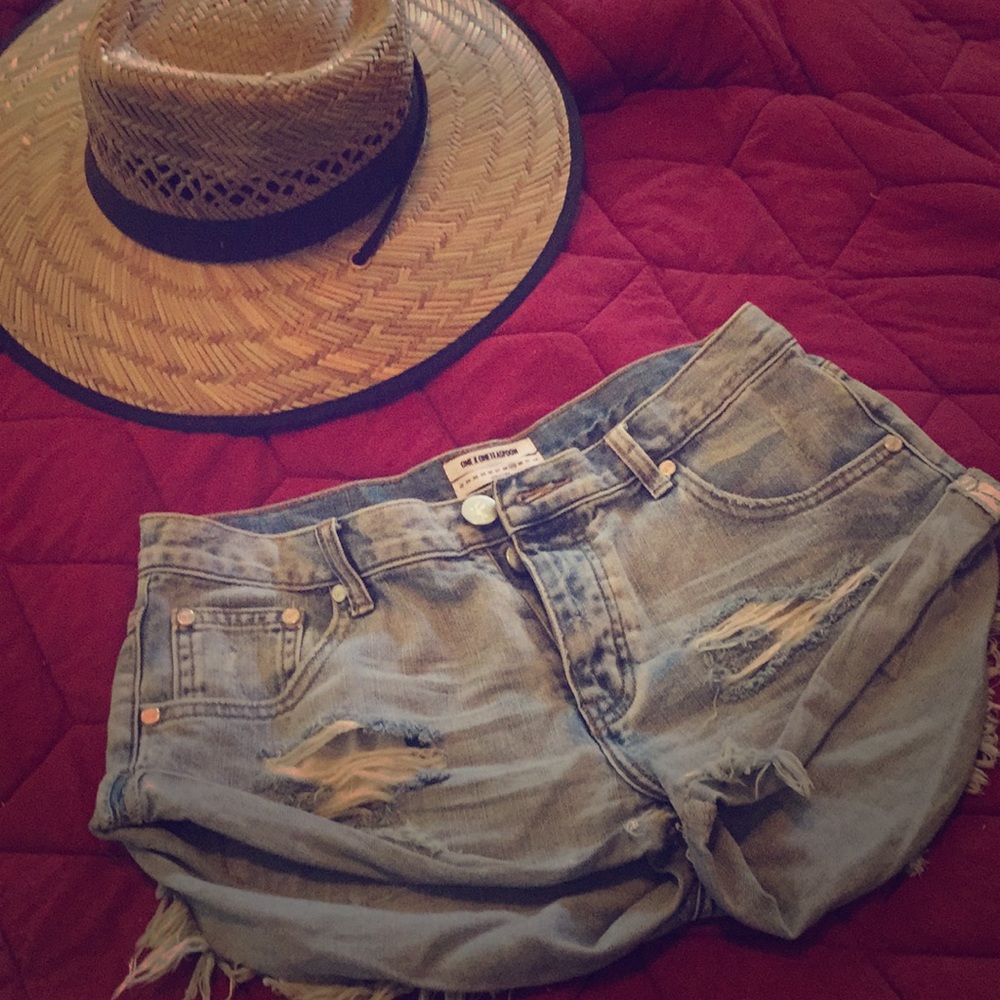 One teaspoon bandits. Like new. ♥️